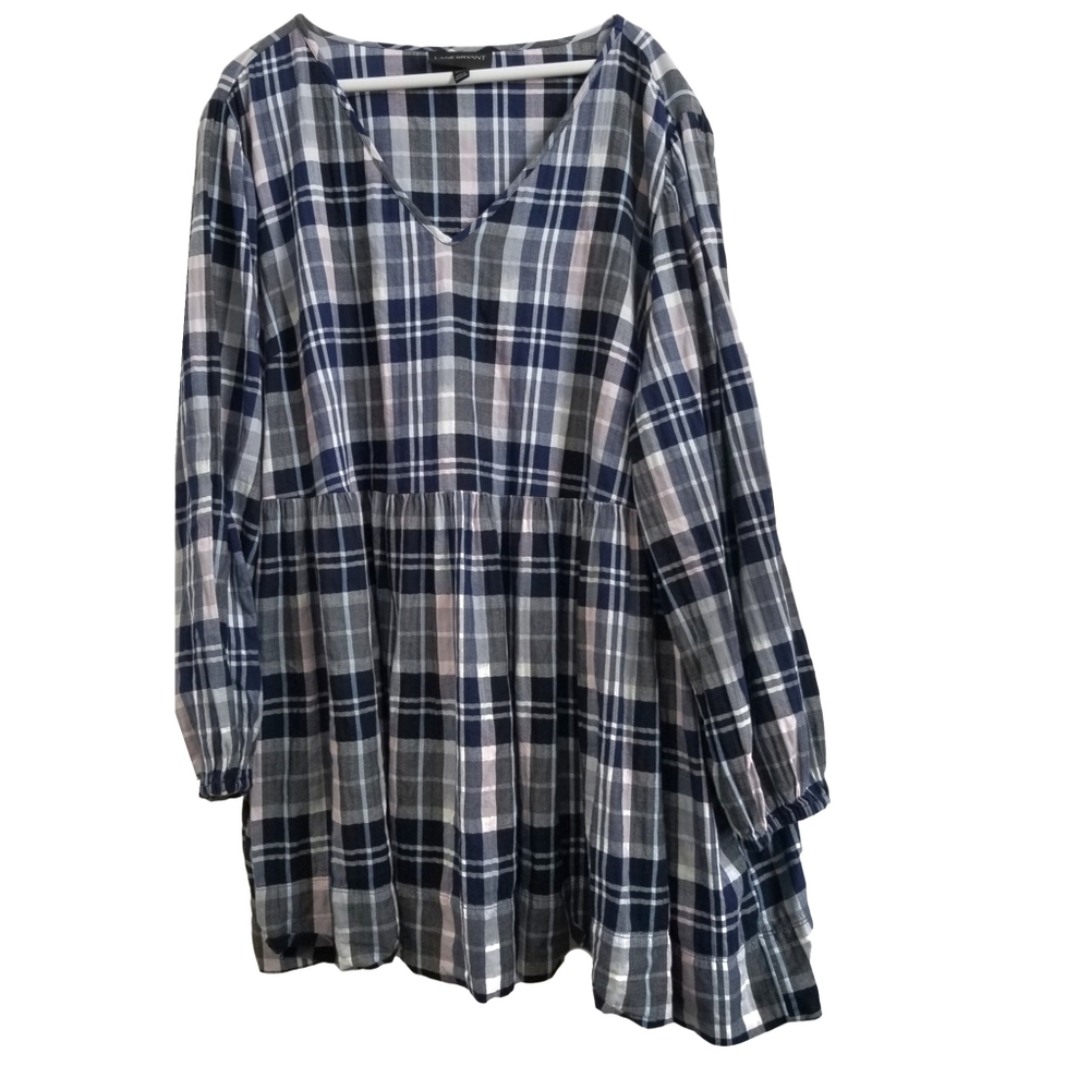 Lane Bryant Long Sleeve Striped Blouse Sz 22/24